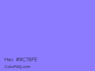 Hex #8c7bfe Color Image