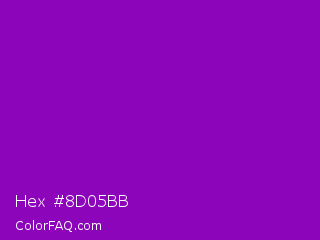 Hex #8d05bb Color Image