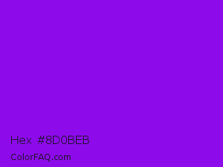 Hex #8d0beb Color Image