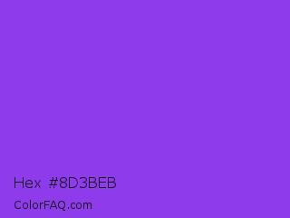 Hex #8d3beb Color Image