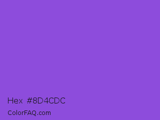 Hex #8d4cdc Color Image