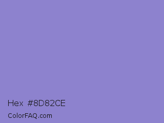 Hex #8d82ce Color Image
