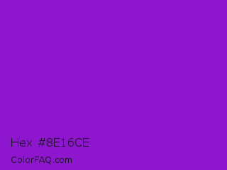 Hex #8e16ce Color Image