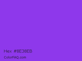 Hex #8e38eb Color Image