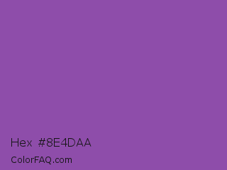 Hex #8e4daa Color Image