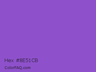 Hex #8e51cb Color Image