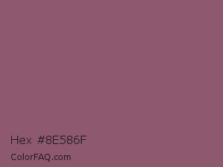 Hex #8e586f Color Image