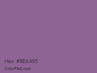 Hex #8e6495 Color Image