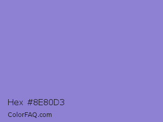 Hex #8e80d3 Color Image