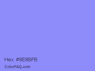 Hex #8e8bfb Color Image