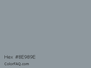 Hex #8e989e Color Image