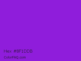Hex #8f1ddb Color Image