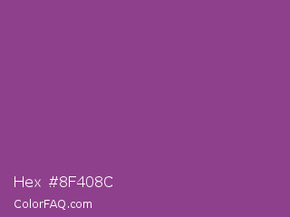 Hex #8f408c Color Image
