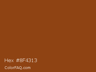 Hex #8f4313 Color Image