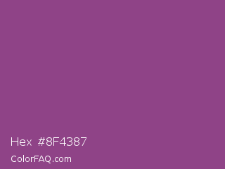 Hex #8f4387 Color Image