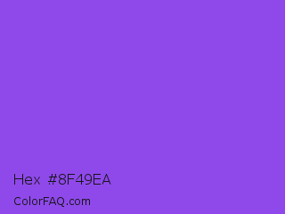 Hex #8f49ea Color Image