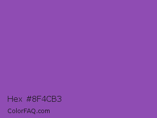 Hex #8f4cb3 Color Image