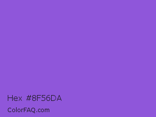 Hex #8f56da Color Image