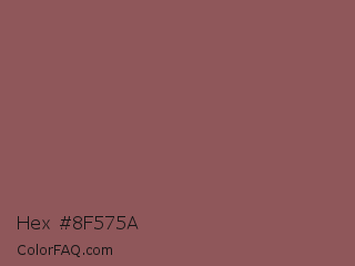 Hex #8f575a Color Image