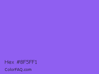 Hex #8f5ff1 Color Image