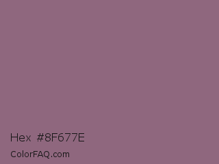 Hex #8f677e Color Image
