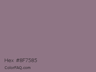 Hex #8f7585 Color Image
