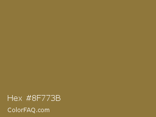 Hex #8f773b Color Image