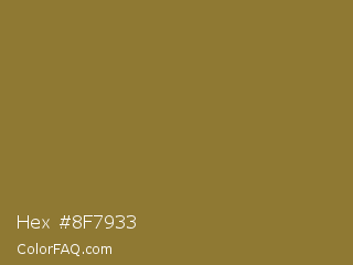 Hex #8f7933 Color Image