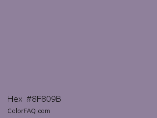 Hex #8f809b Color Image