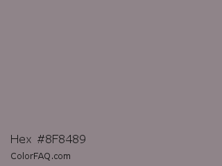 Hex #8f8489 Color Image