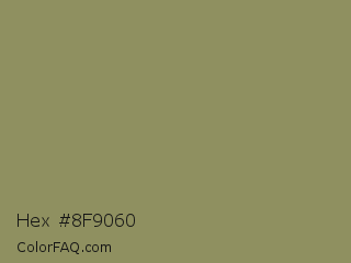 Hex #8f9060 Color Image