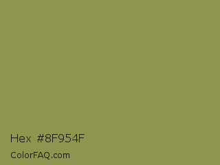 Hex #8f954f Color Image