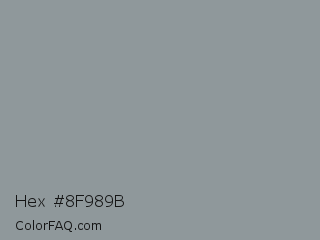 Hex #8f989b Color Image