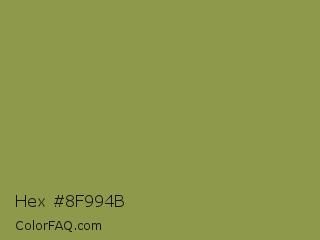 Hex #8f994b Color Image