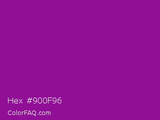 Hex #900f96 Color Image
