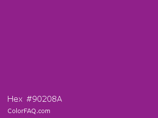 Hex #90208a Color Image