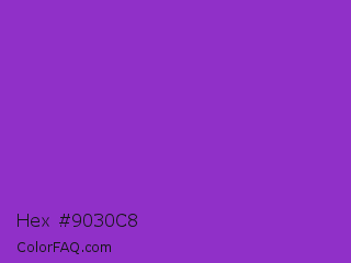 Hex #9030c8 Color Image