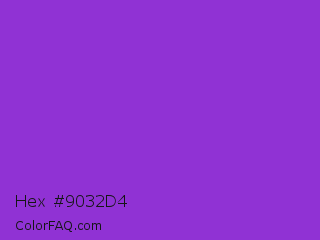 Hex #9032d4 Color Image