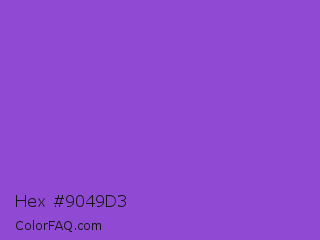 Hex #9049d3 Color Image