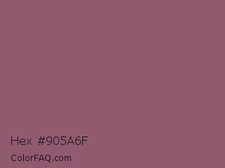 Hex #905a6f Color Image