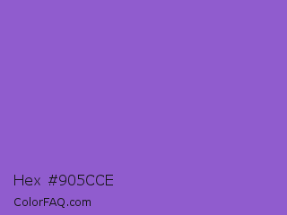 Hex #905cce Color Image