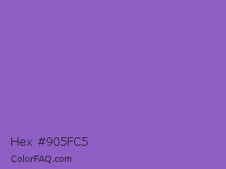 Hex #905fc5 Color Image