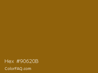 Hex #90620b Color Image