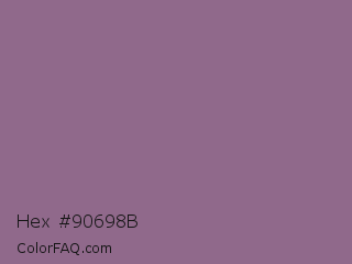 Hex #90698b Color Image