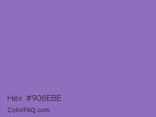 Hex #906ebe Color Image