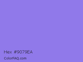 Hex #9079ea Color Image