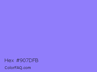 Hex #907dfb Color Image