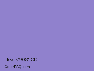 Hex #9081cd Color Image