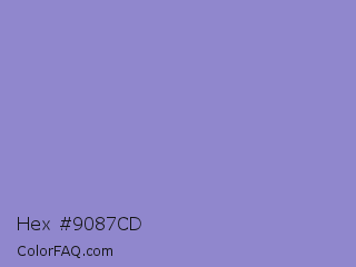Hex #9087cd Color Image