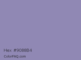 Hex #9088b4 Color Image